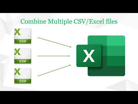 Combine multiple CSV / Excel files into one file