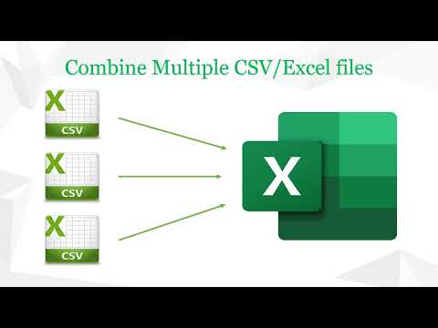 Video: Hur konverterar jag flera CSV-filer till Excel?