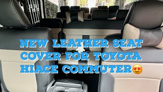 TOYOTA HIACE COMMUTER DELUXE 2024 | NEW LEATHER SEAT COVER