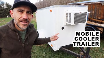 How to Build a Portable Fridge Cooler (4x8 Enclosed Trailer Time-lapse)