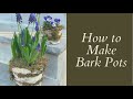 🪴 How to Make Bark Pots ~ Y Garden 🪴