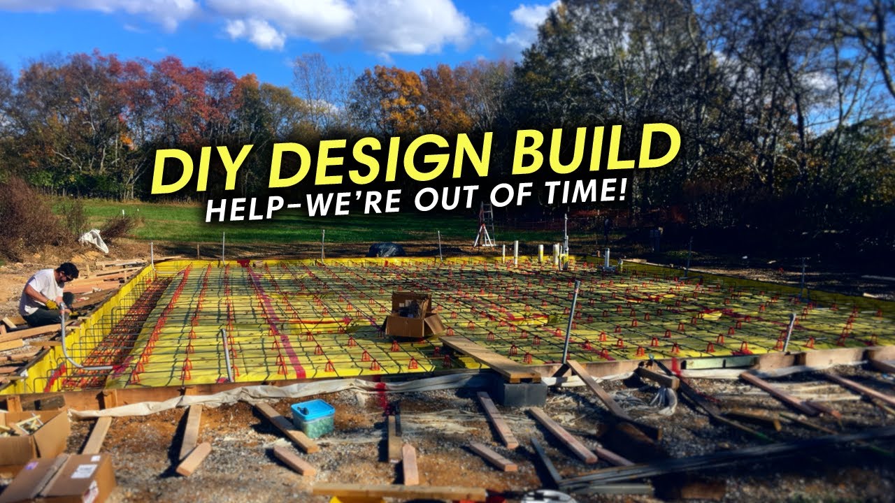 Foundation Concrete Crunch Time | DIY Barn House Design Build - YouTube