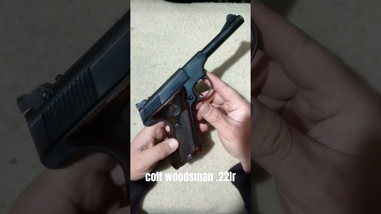 colt woodsman 22lr un arma seria. - YouTube