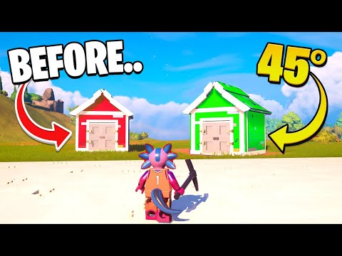 How To Build in ANY Direction in LEGO Fortnite.. (Slanted Builds)