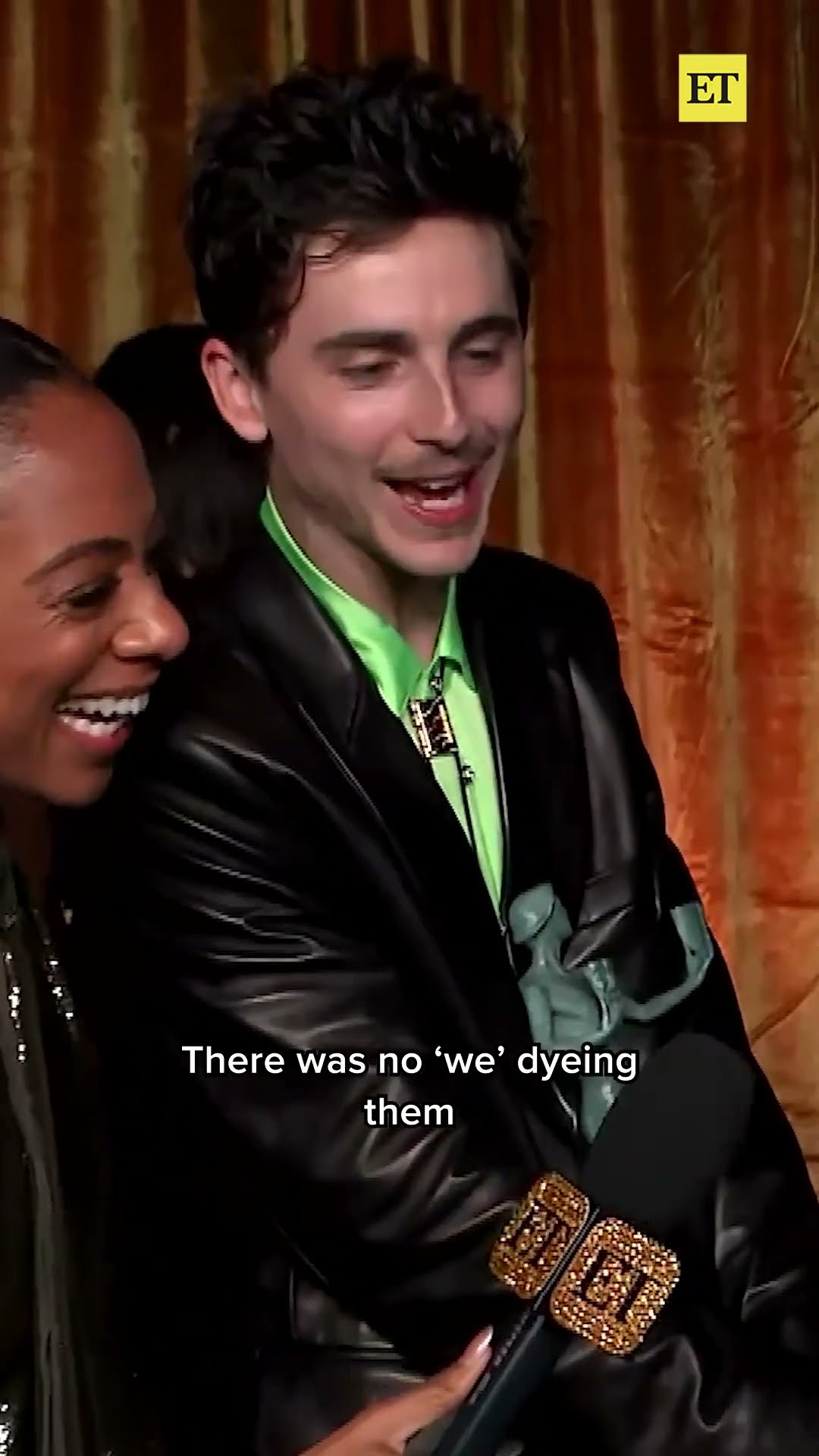 Timothée Chalamet’s Mom Tells Lil' Timmy Tim Story #timotheechalamet #sagawards #shorts