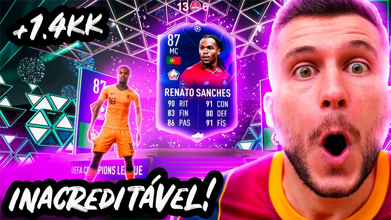 TIREI O RENATO SANCHES NA PREMIAÇÃO DA WL🔥 LUCREI 1.4KK!! FIFA 22 - ULTIMATE TEAM