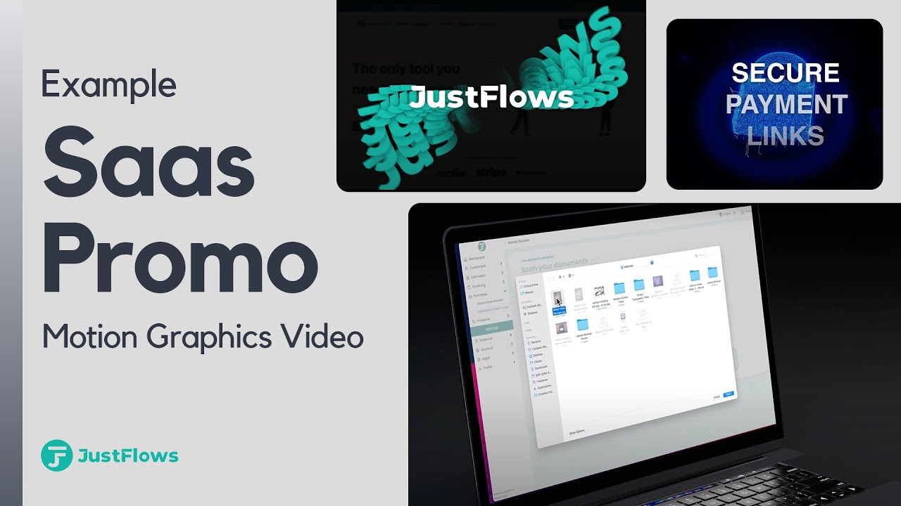 Saas Promo Video Example: JustFlows Motion Graphics Ad - YouTube