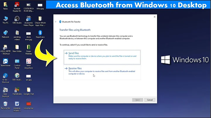 How to Create a Bluetooth Shortcut on Windows 10 Desktop