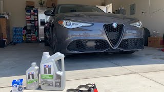 Athlete Statistics Alfa Romeo Giulia oil change done ✅