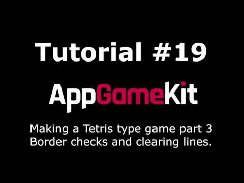 AppGameKit Tutorial #19 - Making a version of Tetris Part 3
