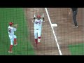 バックスクリーン横に叩き込む末包昇大のホームラン！