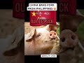 China Bans Pork From Philippines 🤯