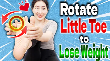 🦶Rotate your Little Toe to Lose Weight! Foot Massage to Correct your Bad Metabolism