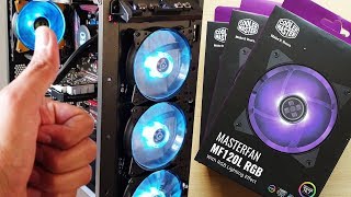 How to install and connect CoolerMaster RGB FANS MF120L RGB screenshot 4