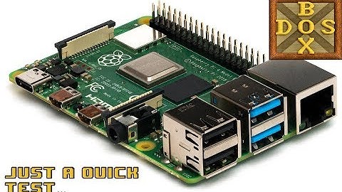 Dosbox-x on Raspberry pi 4 - quick test