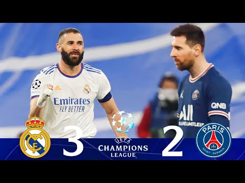 Real Madrid vs PSG 3-2 [ round of 16 Champions League 2022] Extended Goals & Highlights