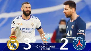 Real Madrid vs PSG 32 [ round of 16 Champions League 2022] Extended Goals & Highlights