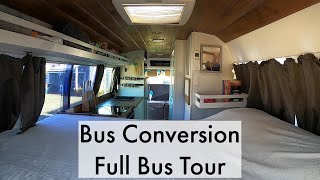 Bus Tour | DIY OffGrid School Bus Conversion Tour