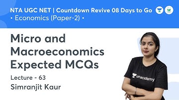 Micro and Macroeconomics Expected MCQs | Economics | NTA UGC NET JRF 2021 | by Simranjit Kaur