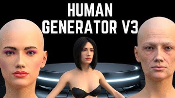 Human Generator V3 : Create A Realistic female Character in Blender : Human Generator Tutorial