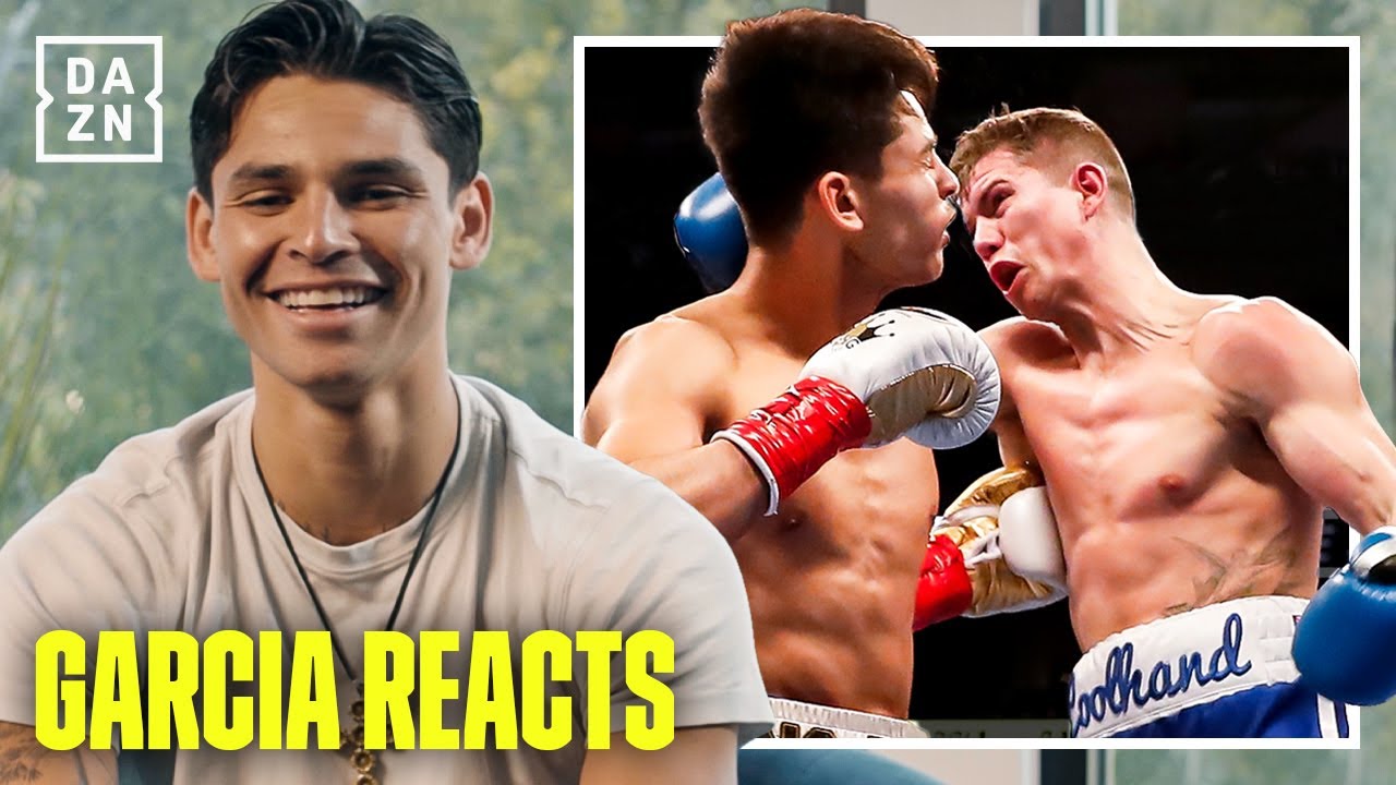 Ryan Garcia reacts to his GREATEST ever punches! - YouTube