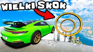 ❄️ PERFEKCYJNE SKOKI Z KLIFU SUPERAUTAMI | BeamNG Drive |