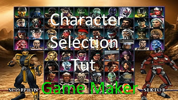 Game Maker Character Selection Tut