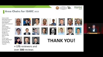 ISARC 23 Best Paper Award presented by Borja García de Soto