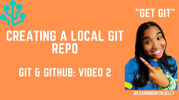 Creating a Local Git Repo:  Git and Github Tutorial Series (Video 2)