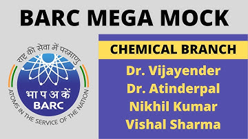 MEGA MOCK for BARC Chemical | BARC Chemical Interview preparation, Guidance, Questions
