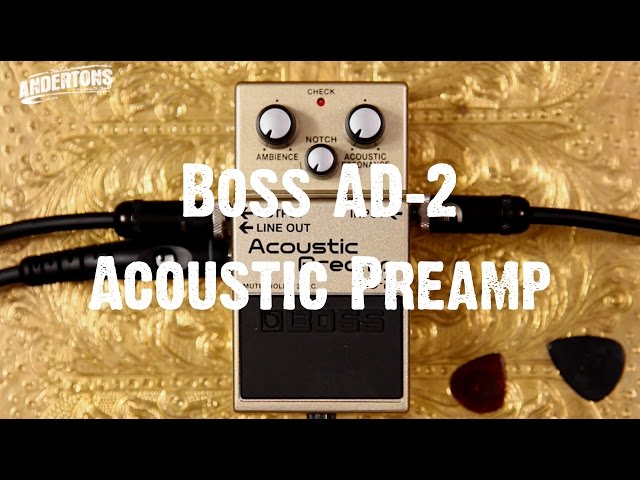 Boss AD 2 Pré-ampli guitare électro-acoustique – diapasonmusic