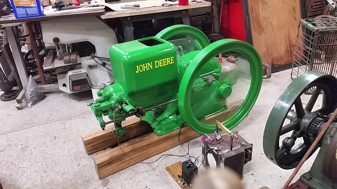 John Deere 3 hp hit and miss engine Running after Rebuild YouTube