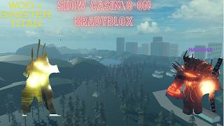 SHOW CASING SINISTER TITAN AND WOD (watchman of doom) - TOILET WORLD ROLPLAY 2 TWR 2