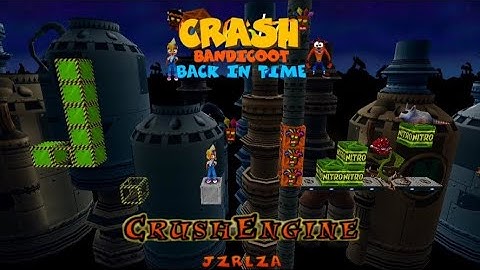 Crash Bandicoot - Back In Time Fan Game: Custom Level: Crash Engine By Jzrlza
