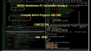 EMZ06 MAINFRAME PC COBOL BATCH WITH DB2 Checkcon