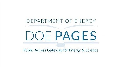Introduction to DOE PAGES