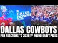 Dallas Cowboys Fans React to Drafting Caleb Downs &amp; Malachi Lawrence With 2026 1st Round Picks