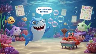 Baby Shark Teacher Fun Class | Learning School Song for Kids 🦈📚😄 Fun Nursery Rhyme Animation