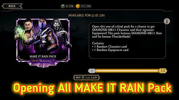 Opening All MAKE IT RAIN Pack | Mortal Kombat Mobile