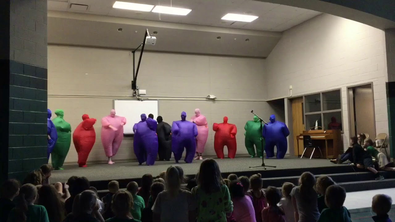 2018 St. Patrick Teacher Talent Show - Inflatable Dance