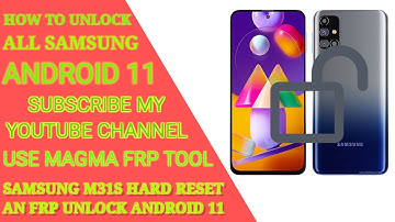 samsung M30S/M31S Frp Bypass Android 11 R  Samsung M30sM31s Reset Frp 100% working