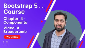 Bootstrap 5 Course - Chapter 4 - Video 4 - BreadCrumb - UrduHindi - ItGuru