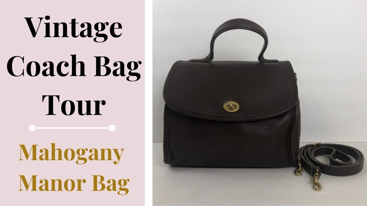 2) Vintage Coach Bags Madison Satchel & Leather Manor Bag