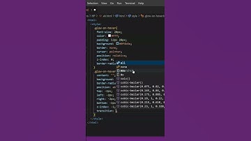 Create a glowing effect in CSS/HTML..💻🚀... #programming #coding #shorts