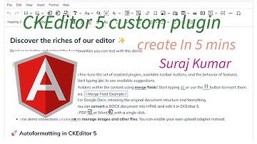 custom plugin ckeditor #programming  #editor #javascript