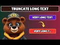 How to Truncate Long Text in HTML and CSS