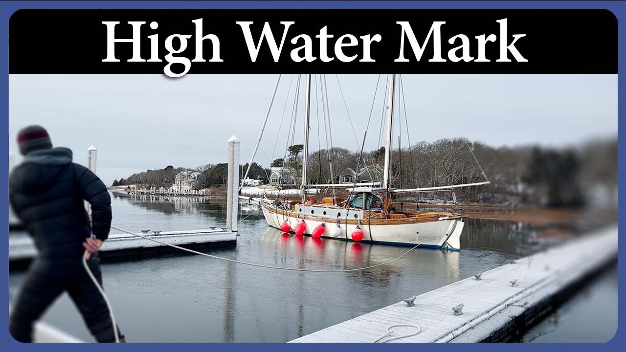 Huge Storm Surge & Sewing Sail Covers - Episode 298 - Acorn to Arabella: Journey of a Wooden Boat