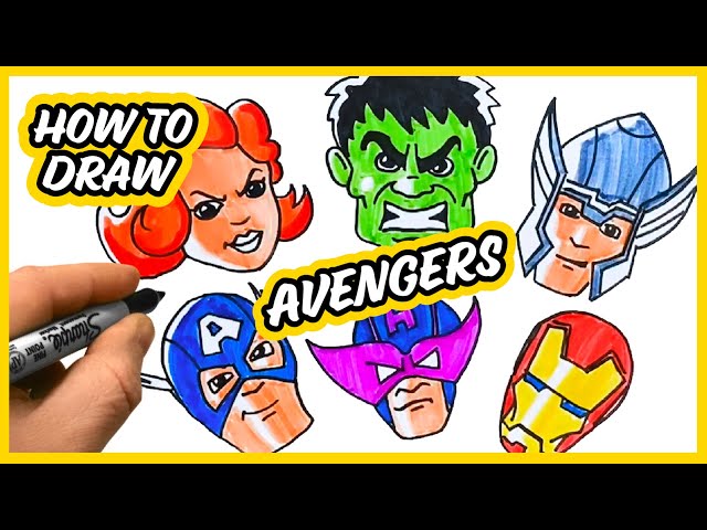Details more than 147 easy sketch of avengers super hot