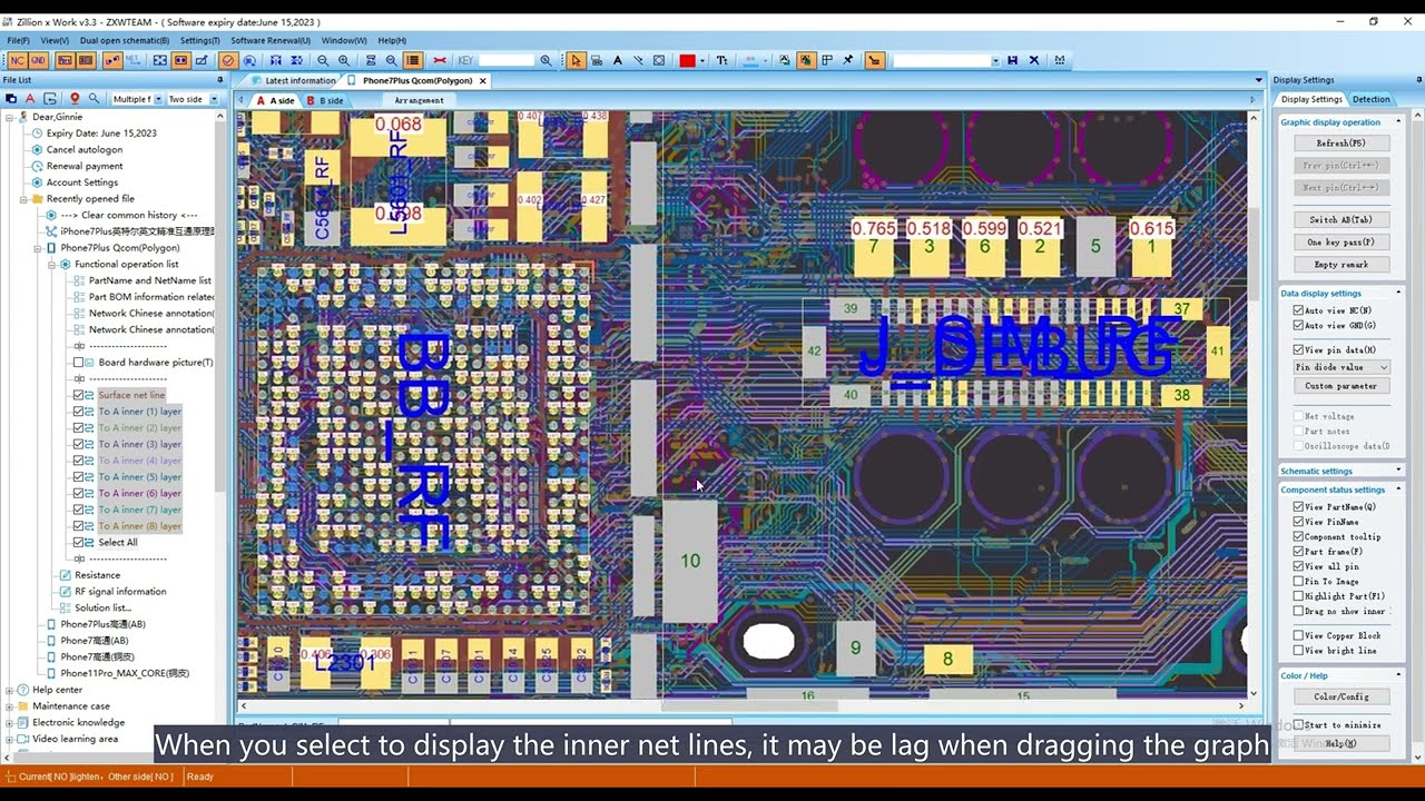 Not Showing Inner Network Lines when Dragging Graphs in ZXW Soft/ ZXW TOOLS
