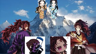 Yorrichi and Kokushibo climb moutain K2 to save their wives at the top🏔❄️
